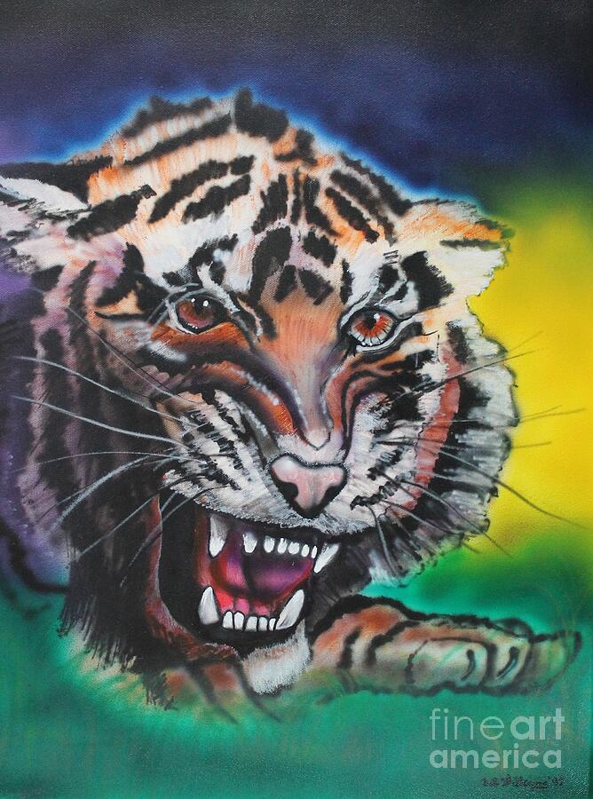 Siberian Tigers Painting by Bob Williams