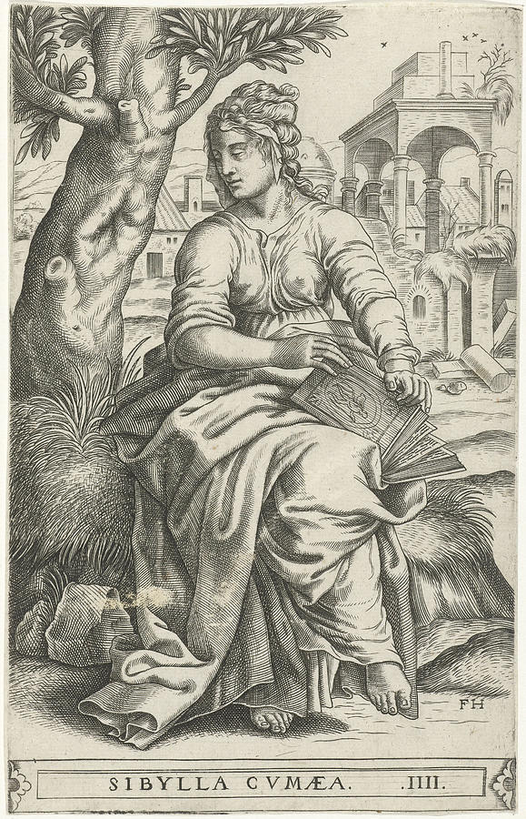 Sibyl Of Cumae, Print Maker Frans Huys Drawing by Frans Huys - Fine Art ...