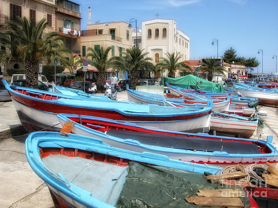 Sicilian Boats Photograph by Timothy Hacker