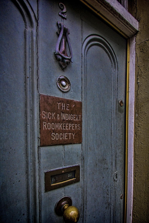 Sick and Indigent door in Dublin Photograph by Sven Brogren