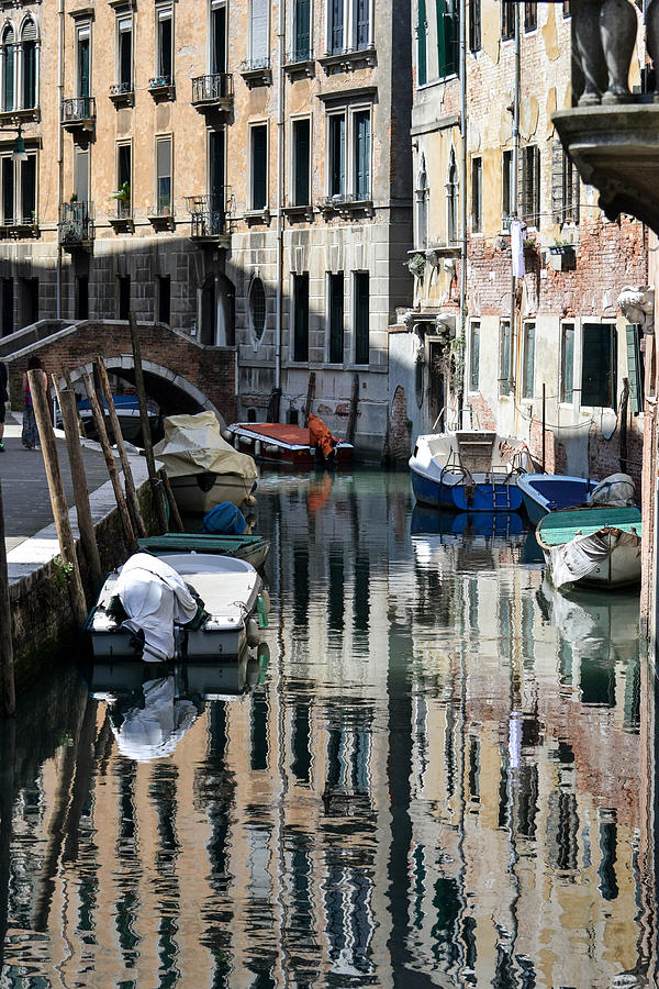 Side Canal Venice Photograph by Bill Mock