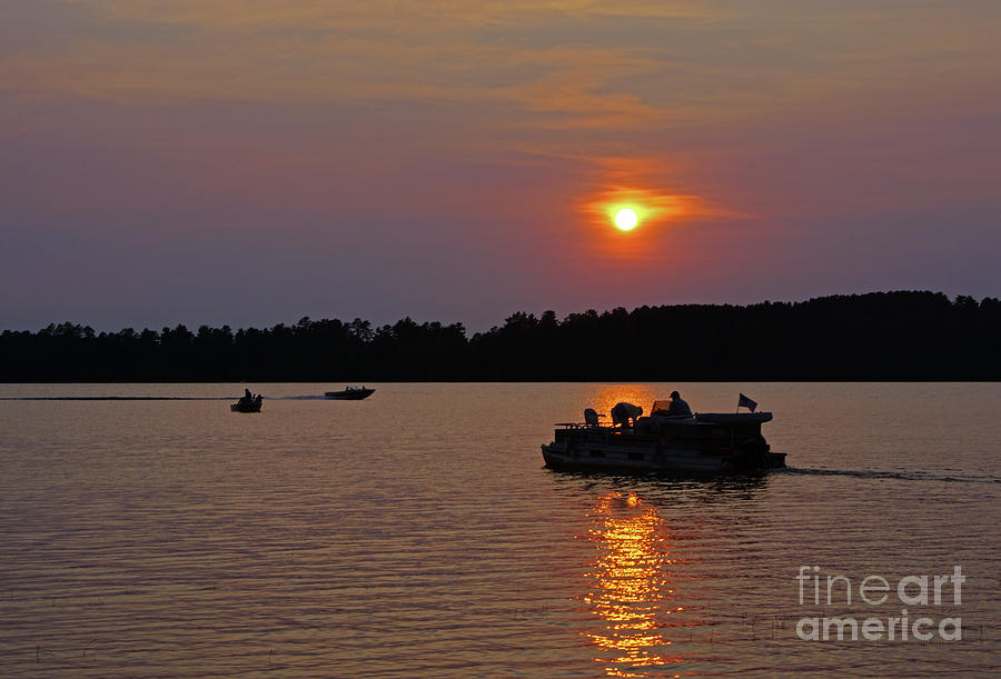 Side Lake MN Sunset  Photograph by Tina Hailey