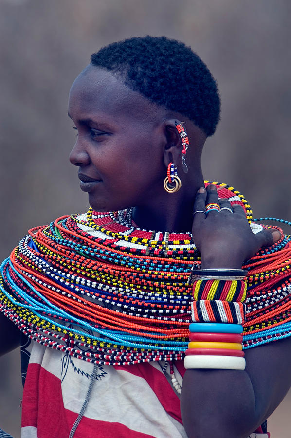 Side Profile Of A Samburu Tribal Woman Photograph by Panoramic Images ...