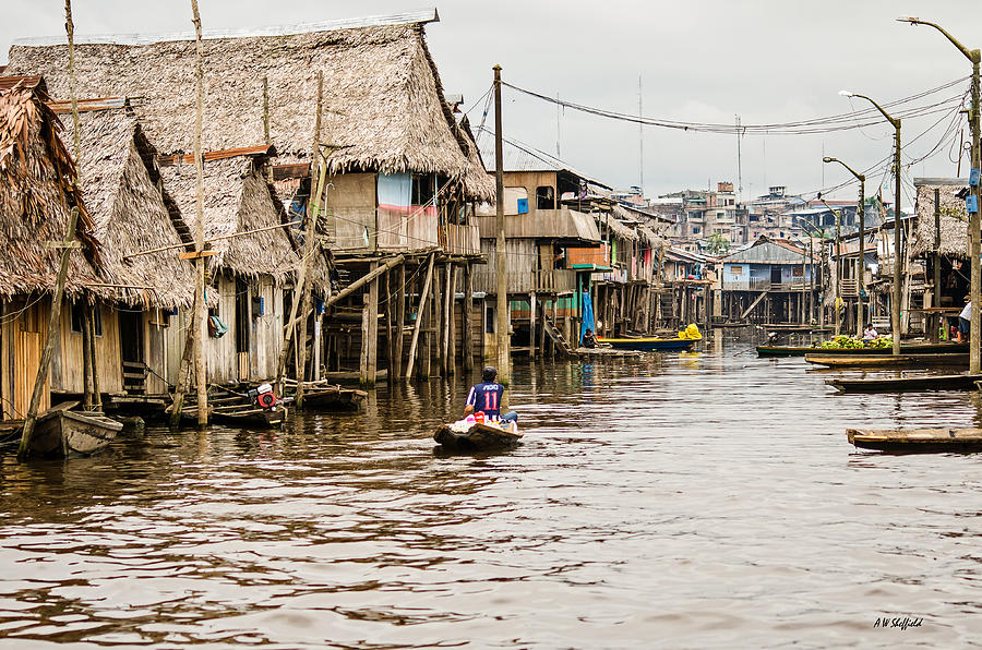 Side Street in Shanty Town Photograph by Allen Sheffield - Fine Art America