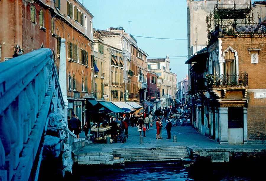 Side Street Photograph - Side street Venice 1961 by Cumberland Warden Side Street Photograph - Side street Venice 1961 by Cumberland Warden