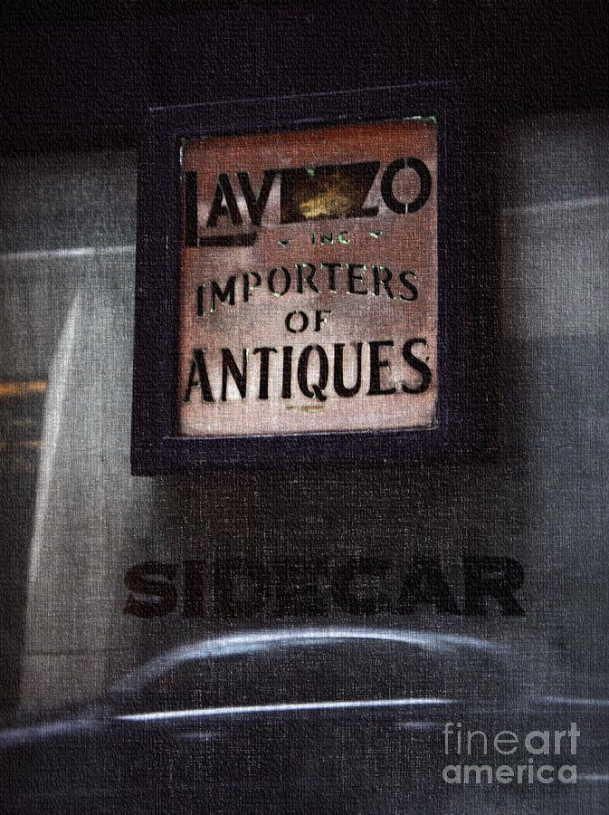 Sign Photograph - Sidecar by Lilliana Mendez