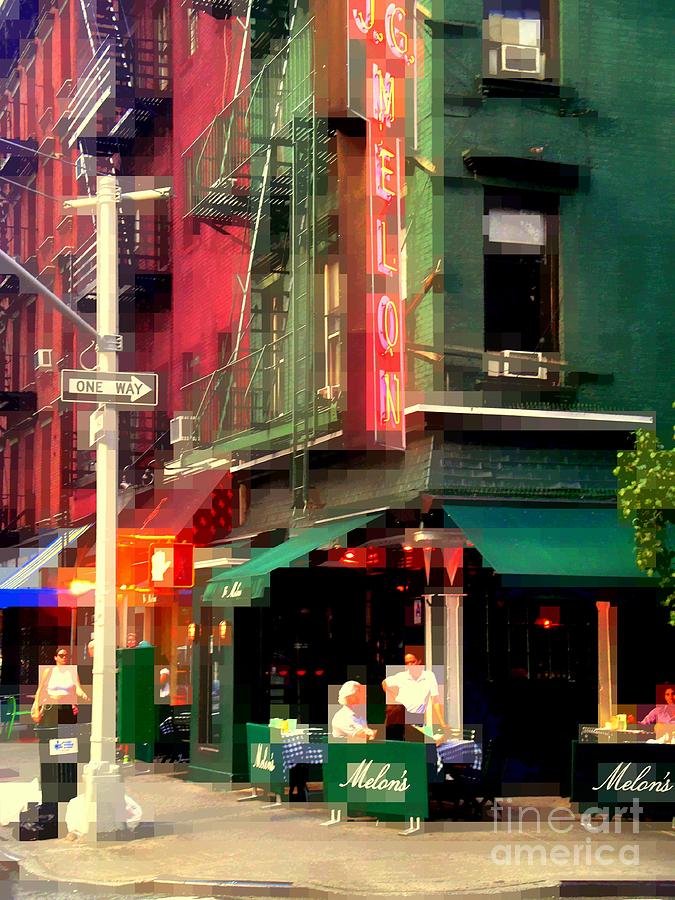 Sidewalk Cafe - Neighborhoods of New York City Photograph by Miriam ...