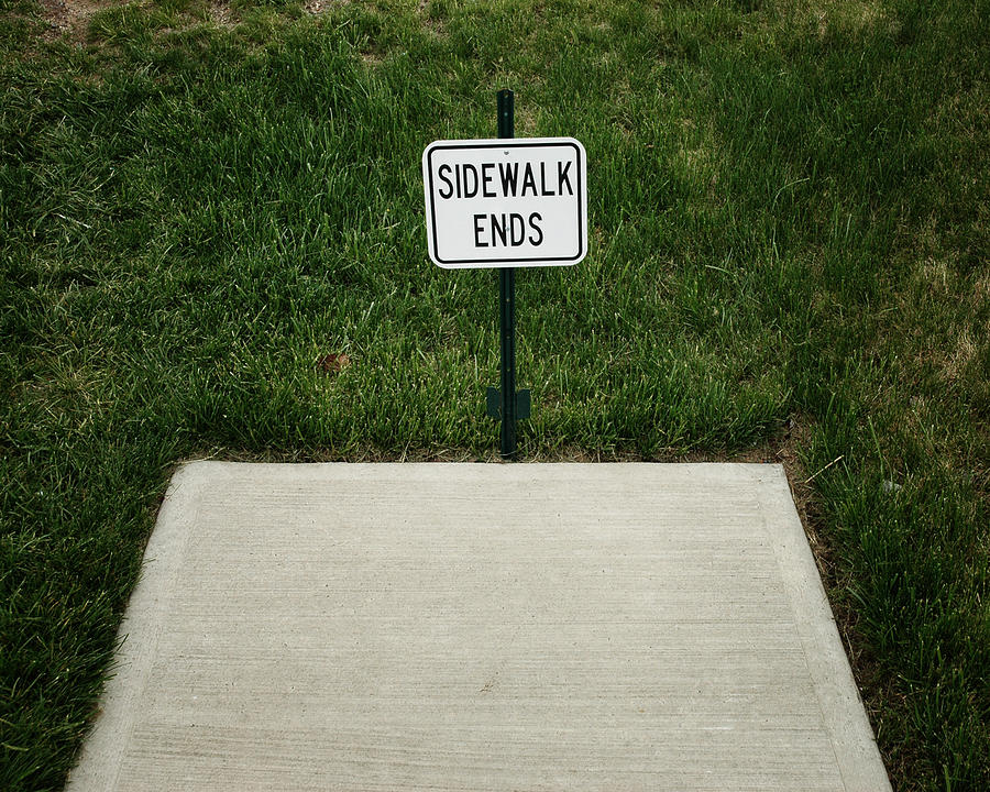Sidewalk Ends Photograph by Gary Slawsky