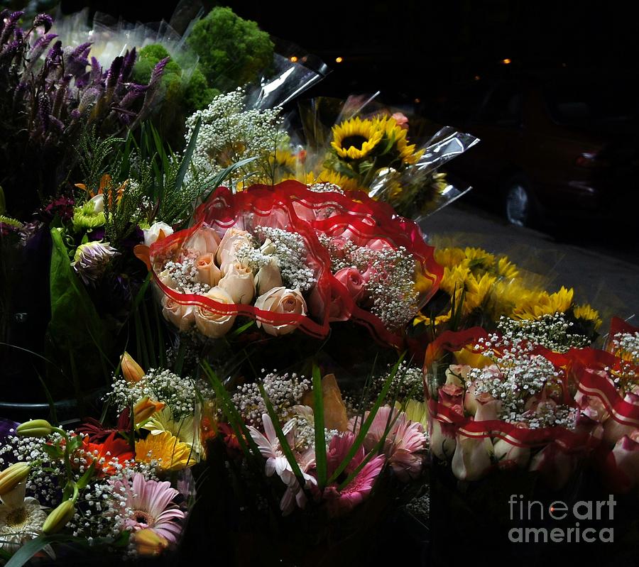 Sidewalk Flower Shop Photograph by Lilliana Mendez