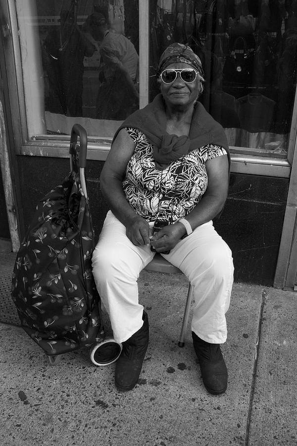 Sidewalk Lady Photograph by Alice Gipson