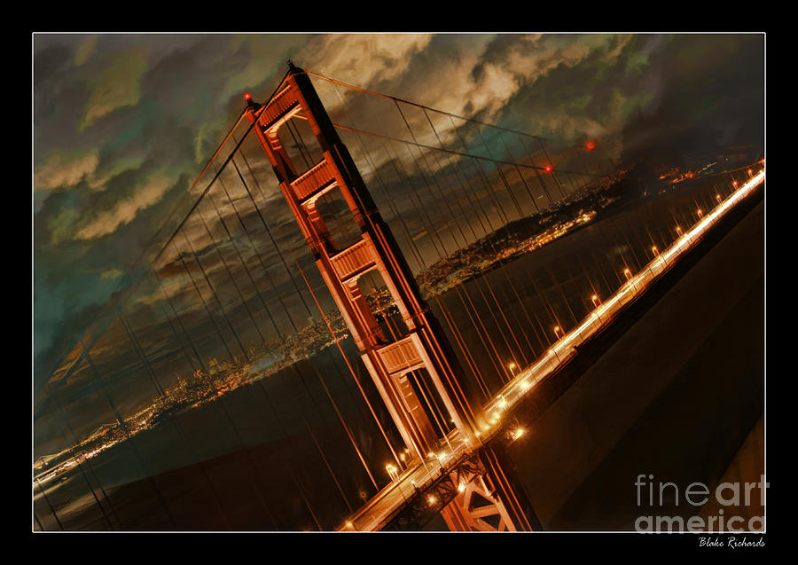 Sideways Golden Gate Photograph by Blake Richards