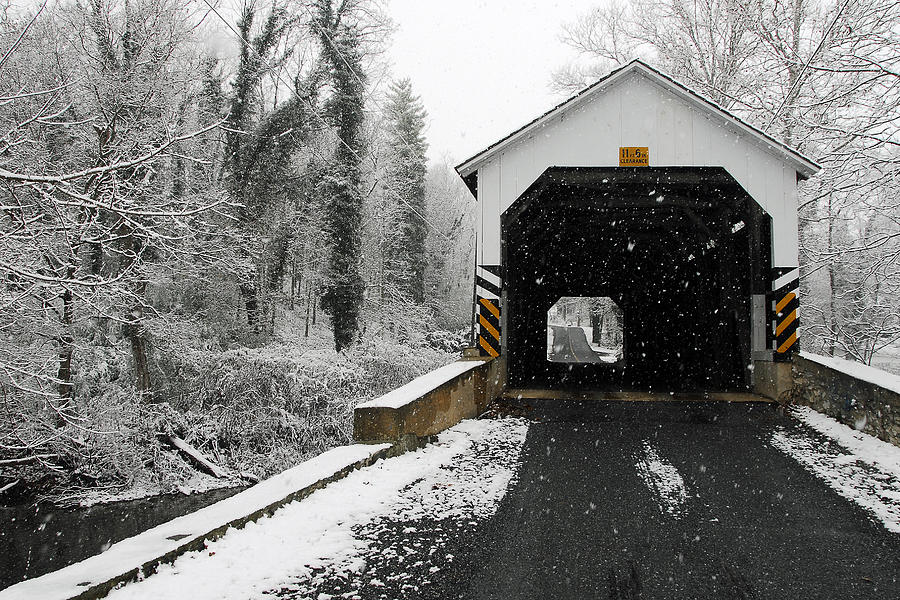 Siegrist Mill Covered Bridge Photograph by Dan Myers