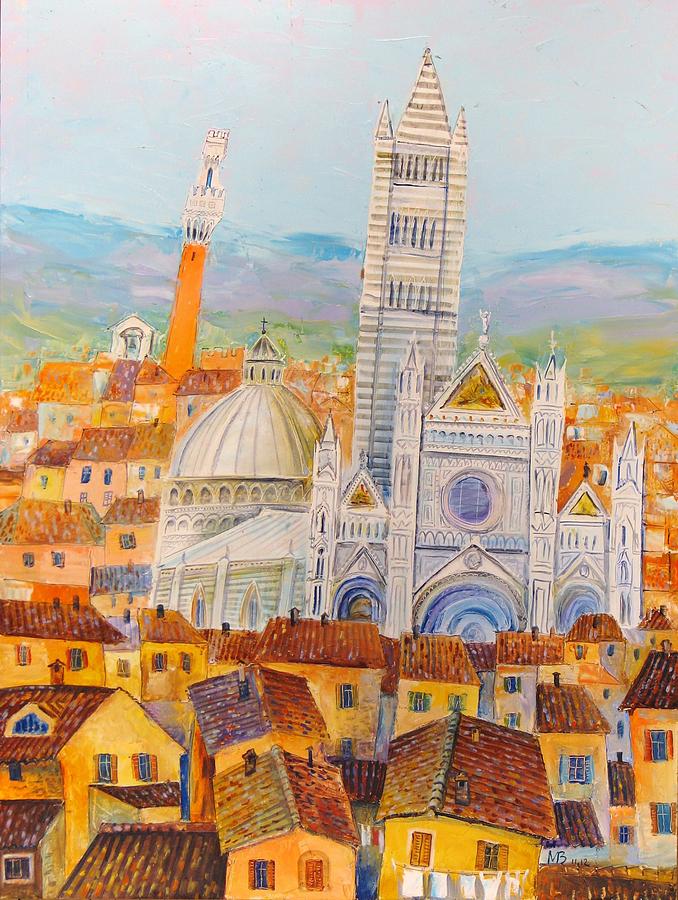 Siena Duomo Painting by Mikhail Zarovny