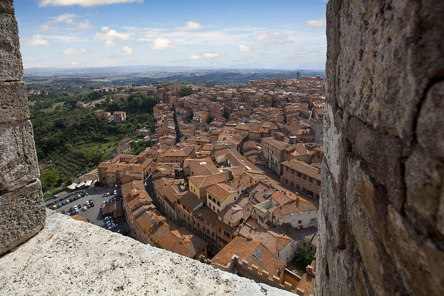 Siena from above Photograph by Al Hurley