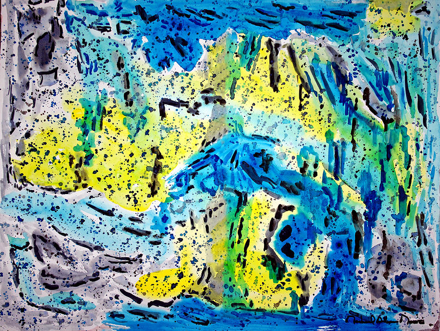 Abstract Expressionism Painting - Sierra Amarilla by Michael Moore