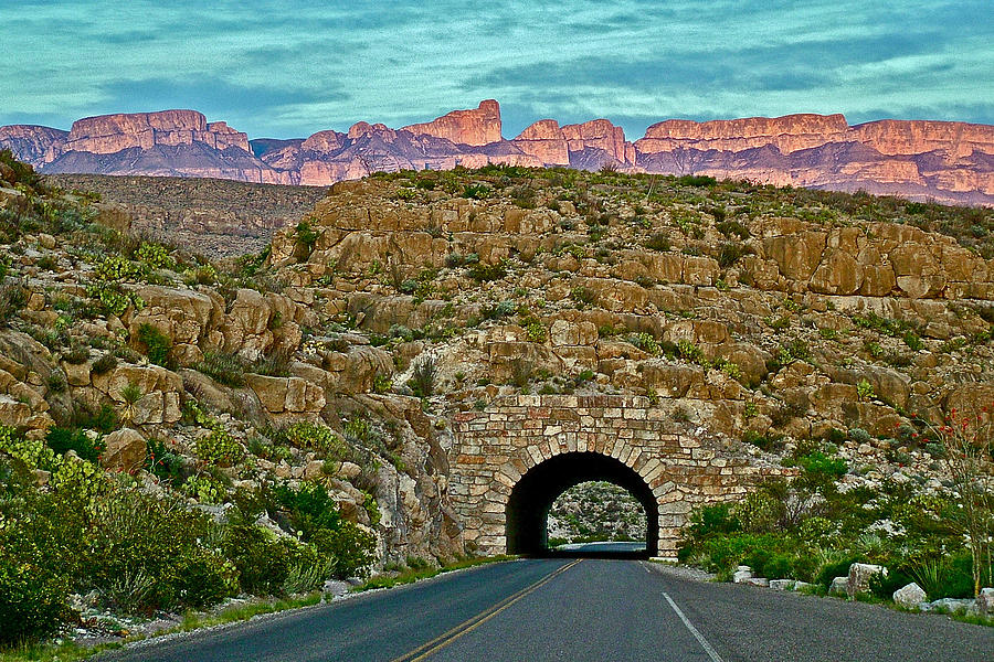 Sierra del Carmen over Tunnel to Rio Grande Village Area in Big Bend National Park-Texas Photograph by Ruth Hager