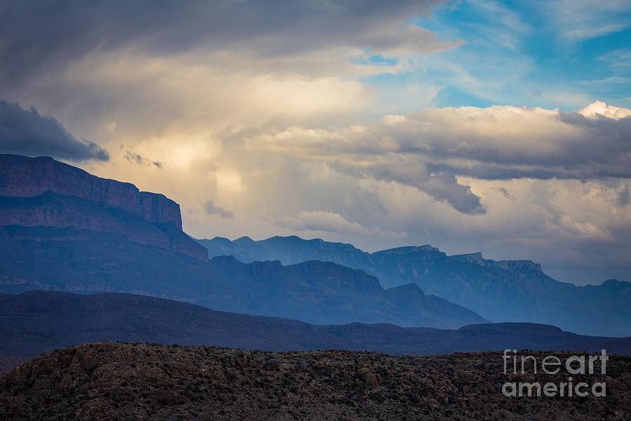 Mountain Photograph - Sierra del Carmen Storm by Inge Johnsson