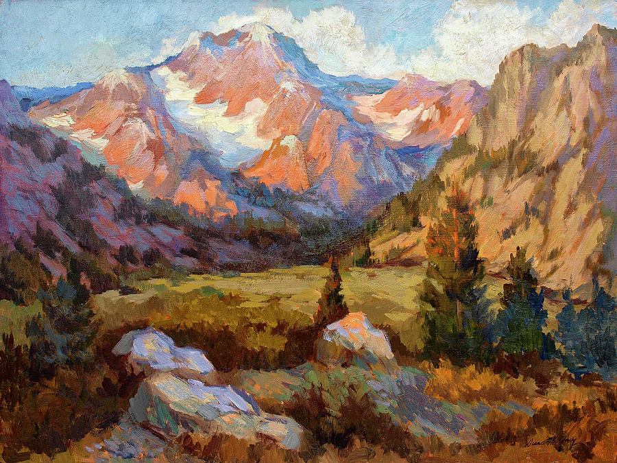 Sierra Nevada Mountains Painting by Diane McClary