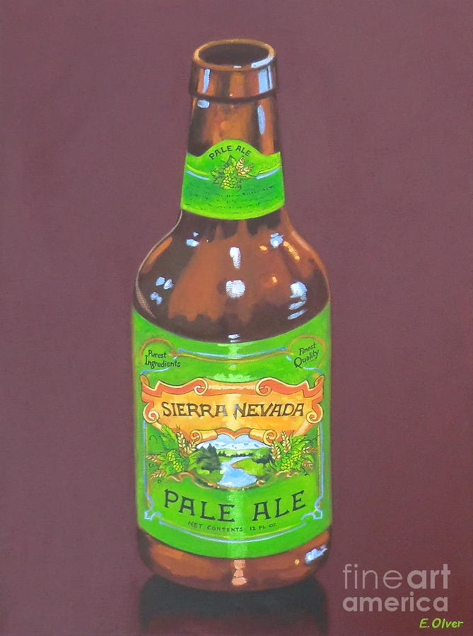 Beer Painting - Sierra Nevada Pale Ale by Elisabeth Olver