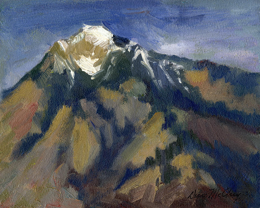 Mountain Painting - Sierra Nevadas Mount Tom by Diane McClary
