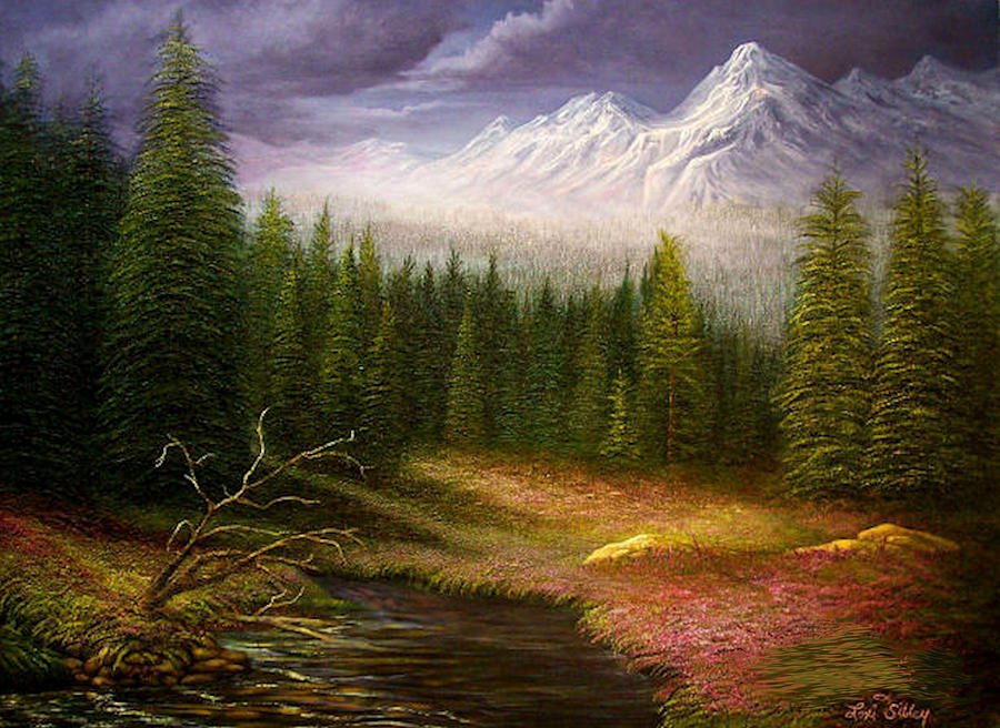  Spring Storm Painting by Loxi Sibley