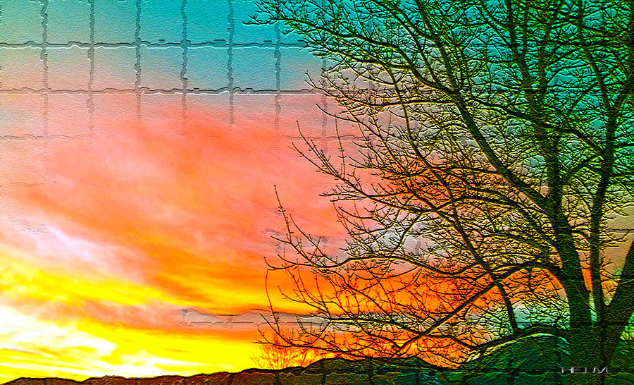 Sierra Sunset Cubed Photograph by Mayhem Mediums