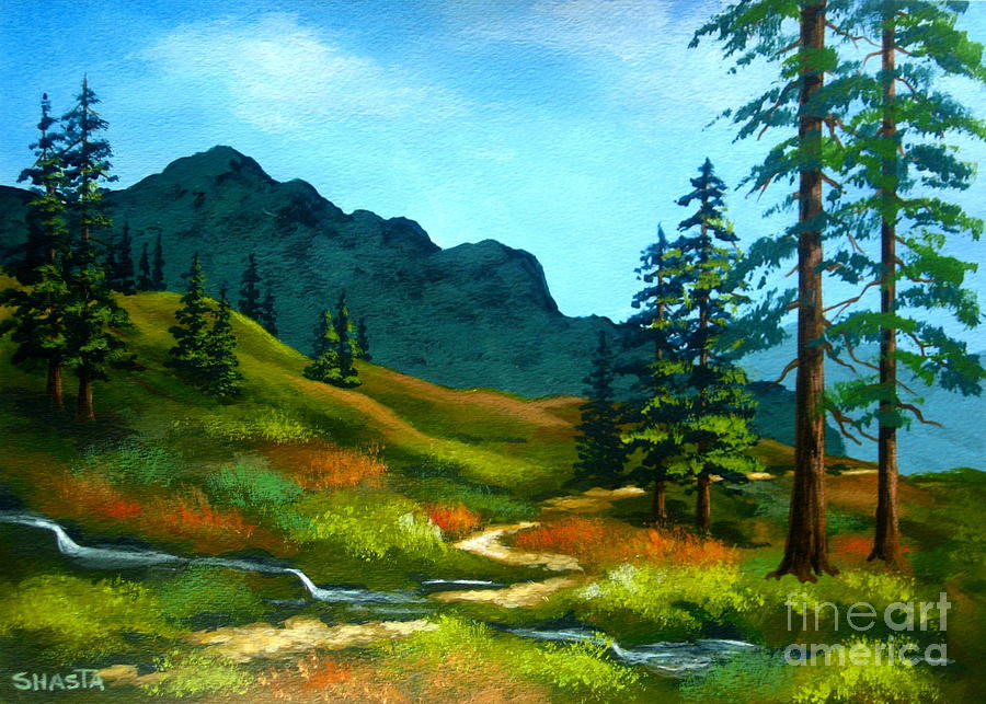Impressionism Painting - Sierra  Trail by Shasta Eone