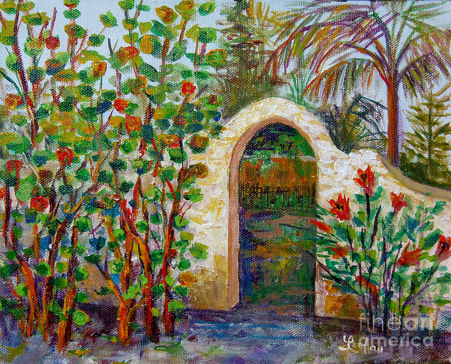 Siesta Key Archway Painting by Lou Ann Bagnall