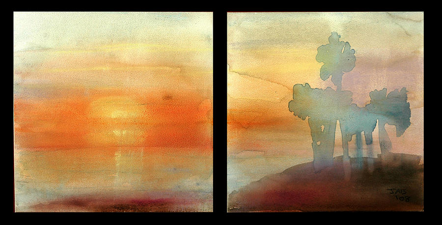 Sunset Painting - Siesta Key by Janet Gunderson