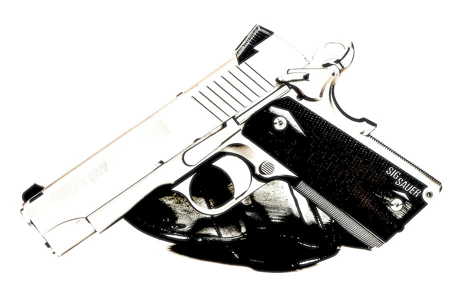 Weapons Photograph - Sig Sauer 1911 by VRL Arts