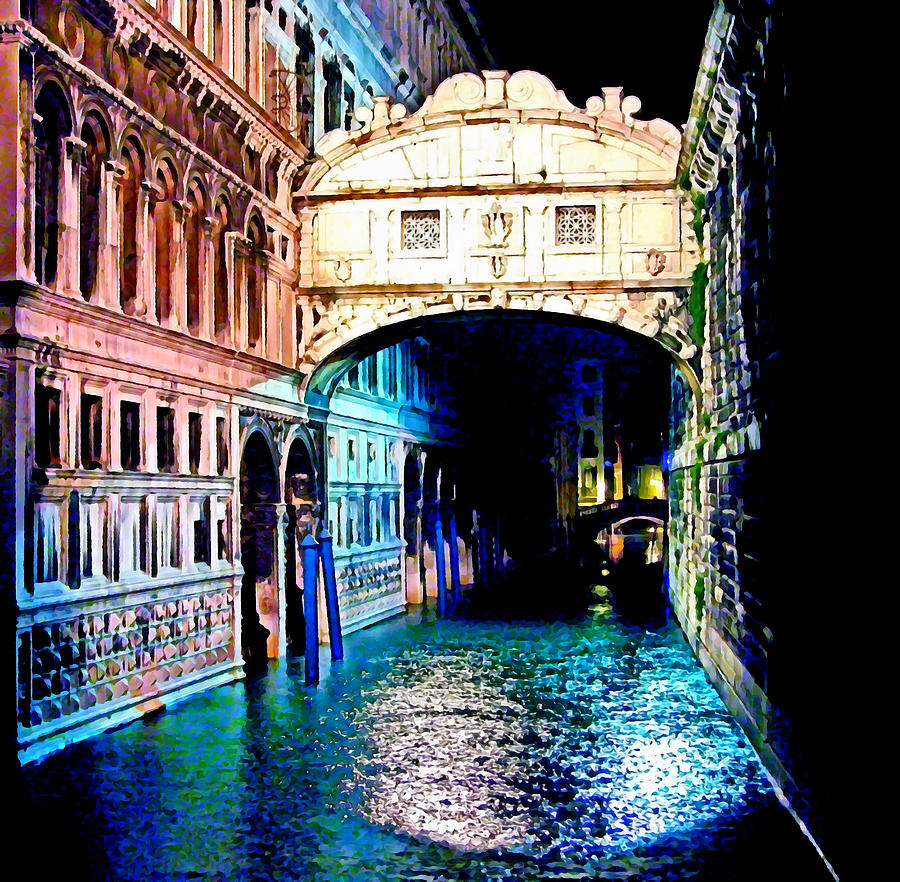 Sigh In Venice Digital Art by Georgiana Romanovna