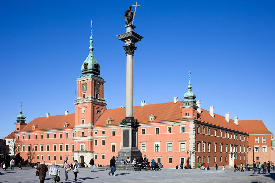 Sigismund's Column And Royal Castle In Warsaw by Artur Bogacki