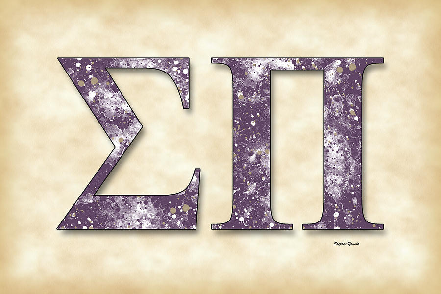 Sigma Pi - Parchment Digital Art by Stephen Younts