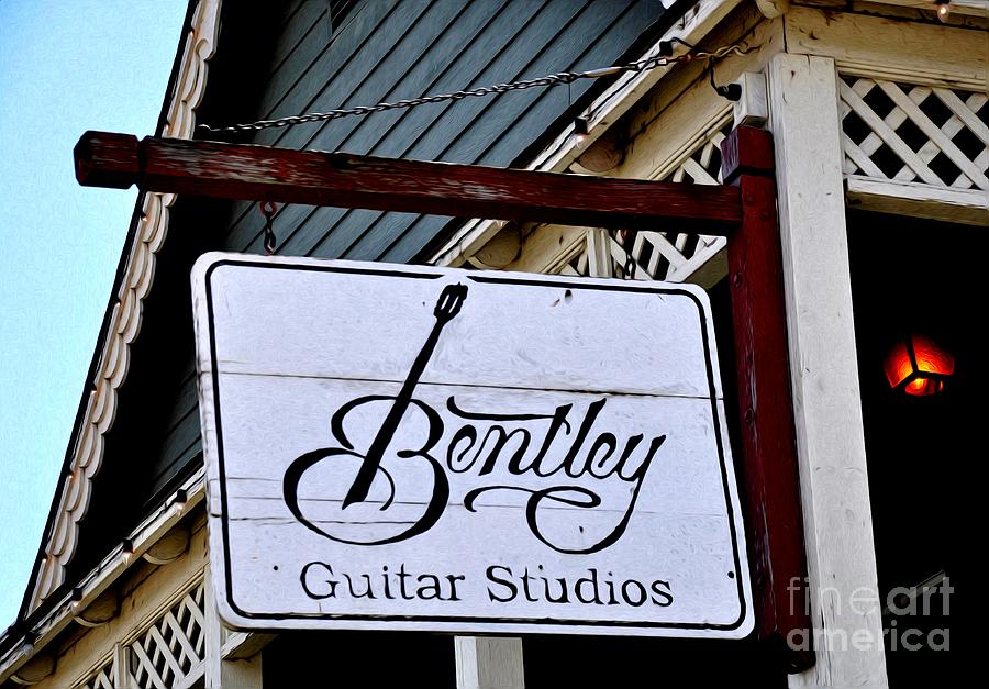 Sign - Bentley Guitar Studios Photograph by Liane Wright | Fine Art America