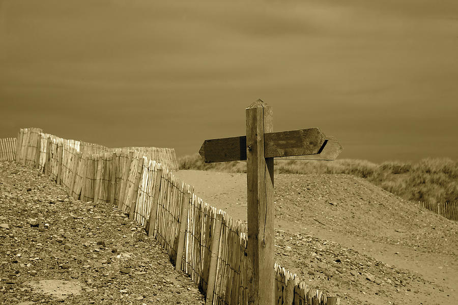 Abstract Photograph - Sign post to nowhere 2 by Christopher Rowlands