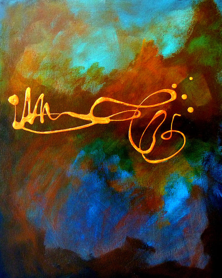 Abstract Painting - Signature by Nancy Merkle