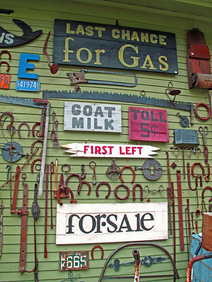 Signs and Shoes Photograph by Barbara McDevitt
