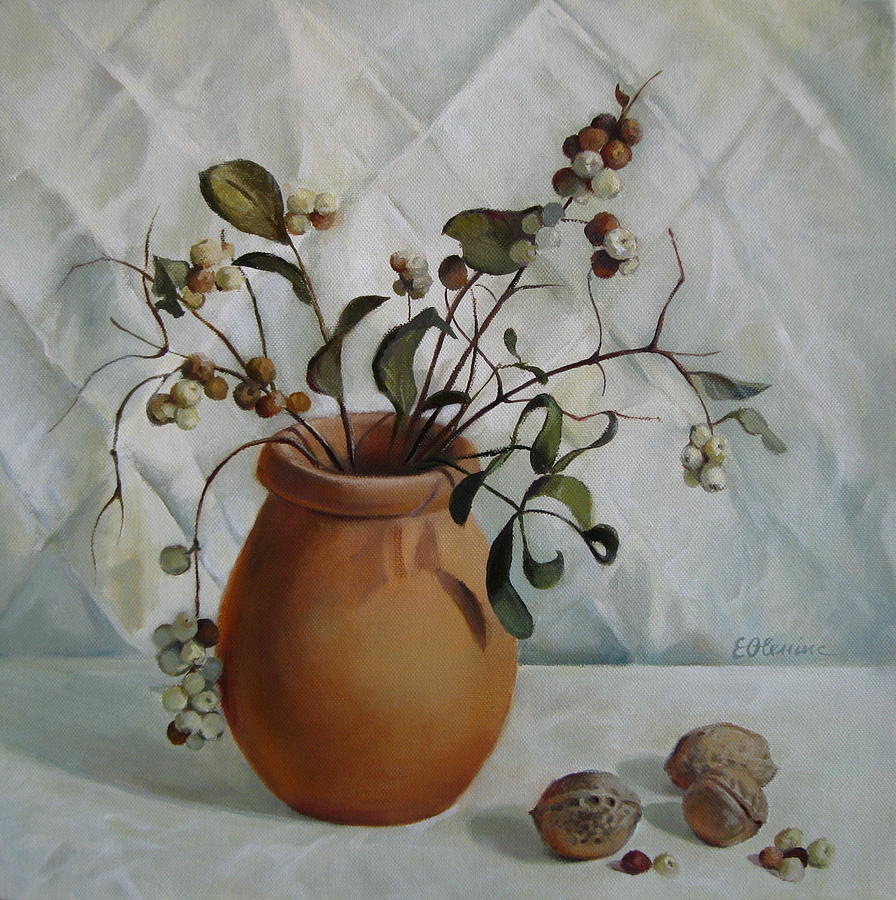 Still Life Painting - Signs of autumn by Elena Oleniuc