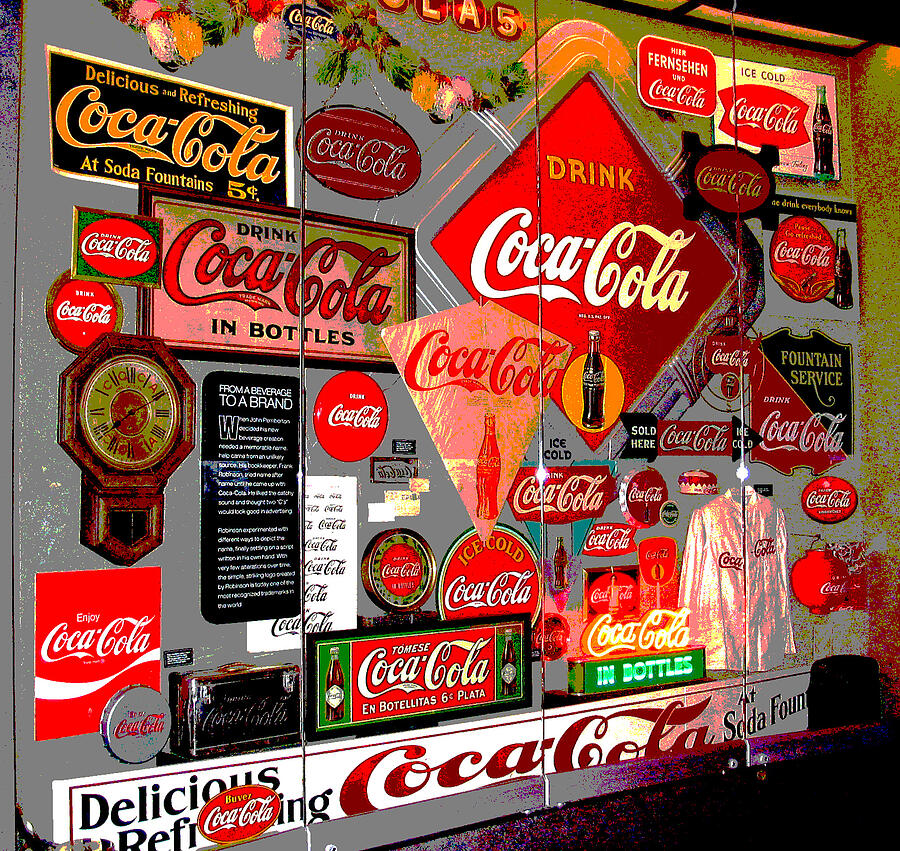 Signs of Coca Cola Posterized Photograph by Marian Bell