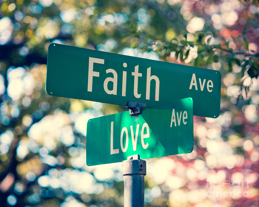 Dallas Photograph - Signs of Faith and Love by Sonja Quintero