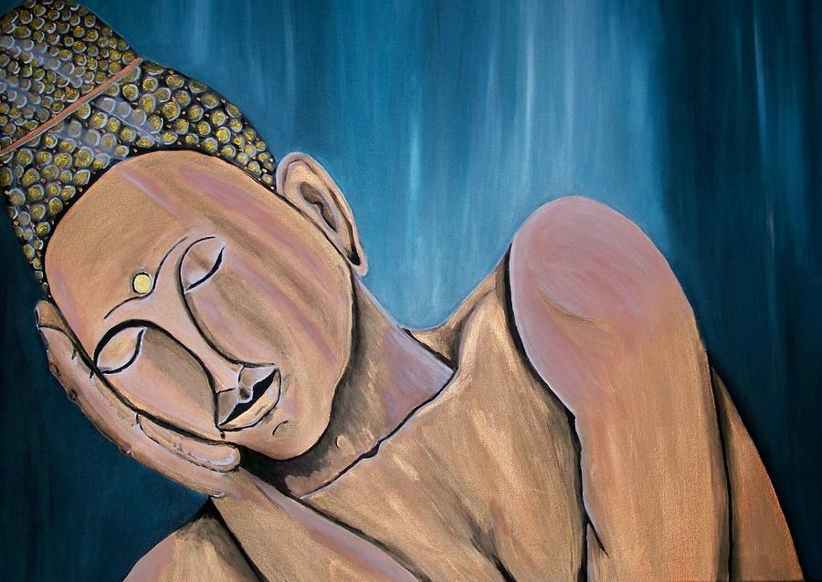 Buddah Painting - Silence by Mamu Art