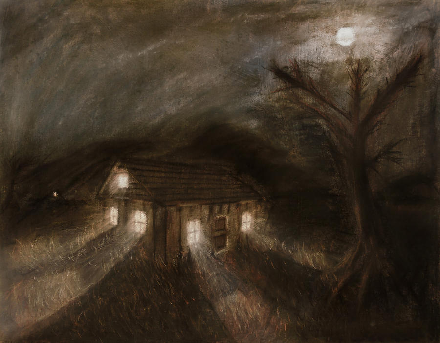 Tree Painting - Silence of the Night by Masaad Amoodi