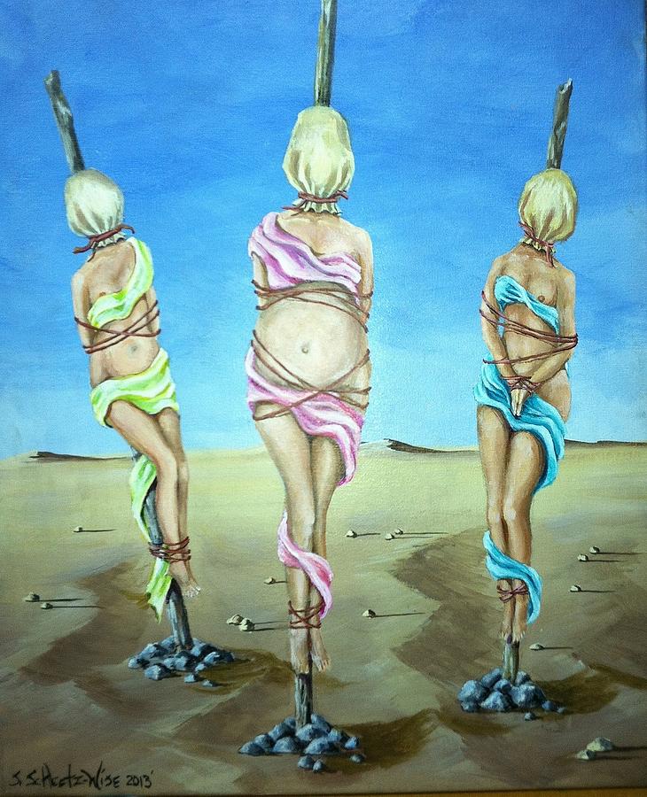 Women Painting - Silenced by Sandra Scheetz-Wise