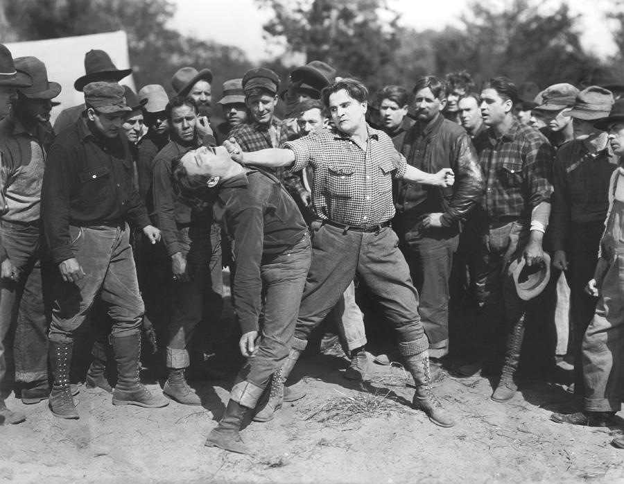 Silent Film Fighting Photograph by Underwood Archives
