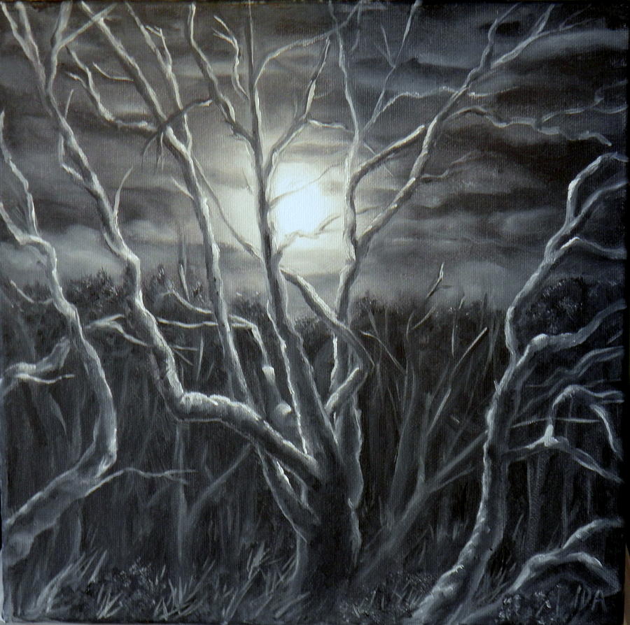 Silent Moonlight Painting by Ida Eriksen