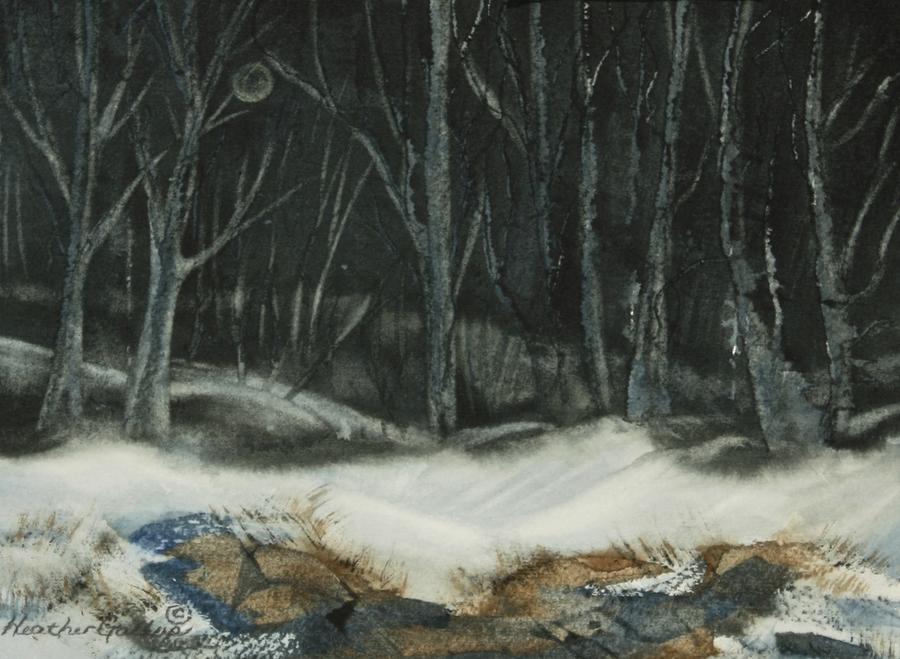 Canadian Landscape Painting - Silent Night by Heather Gallup Canadian Landscape Painting - Silent Night by Heather Gallup