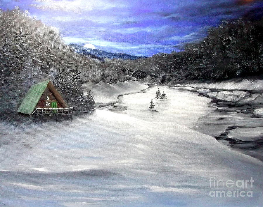 Winter Painting - Silent Night by Peggy Miller