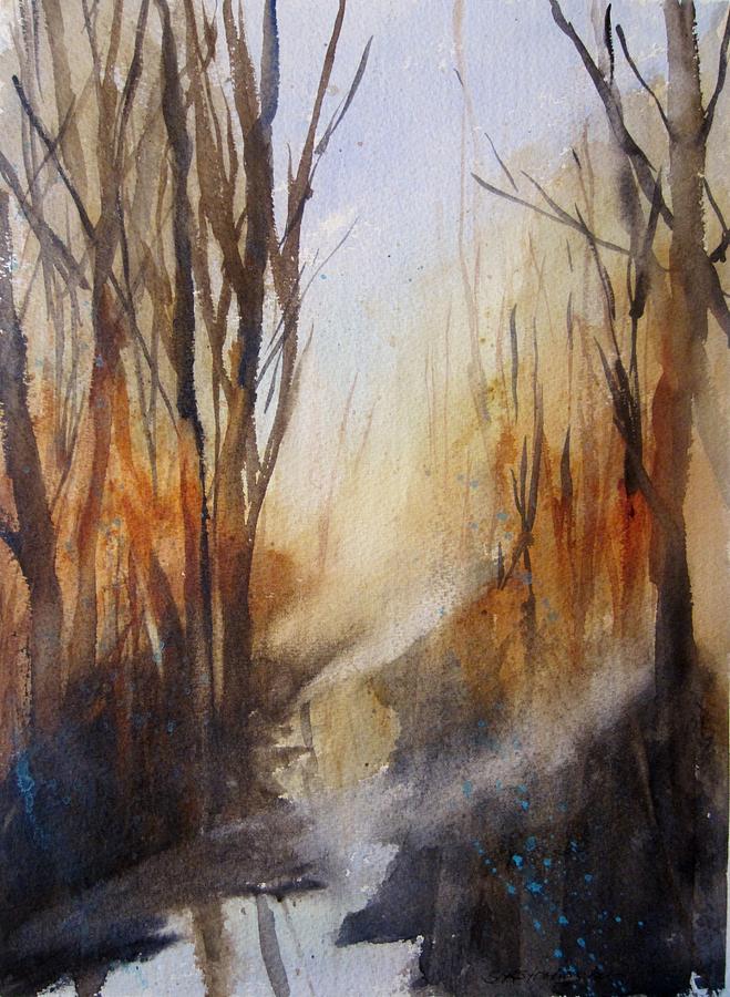Fall Painting - Silent Places by Sandra Strohschein