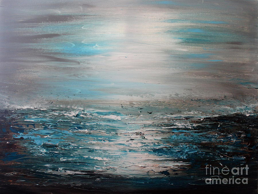 Silent sea Painting by Preethi Mathialagan
