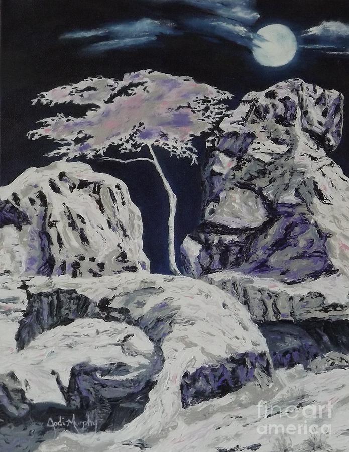 Mountain Painting - Silent Solitude by Jodi Murphy